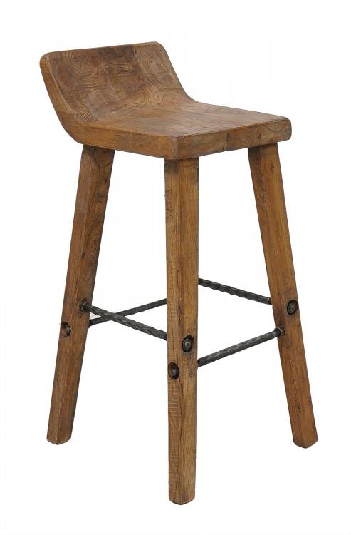 Arturo Reclaimed Boat Wood Bar Counter Stool Aardvark Arturo Reclaimed Boat Wood Bar Counter Stool Aardvark