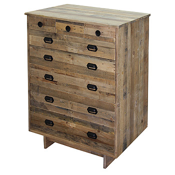 13 drawer Rustic wood dresser